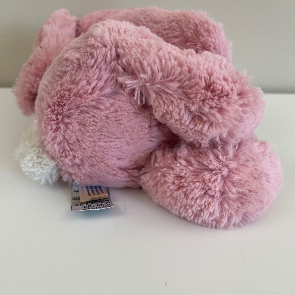 Jellycat Bashful Petal Bunny Pink w/ WHITE TAIL 12" Medium Plush Stuffed Animal - Picture 5 of 9